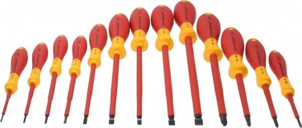 Screwdriver Set: 13 Pc, Insulated Slotted & Phillips MPN:32094