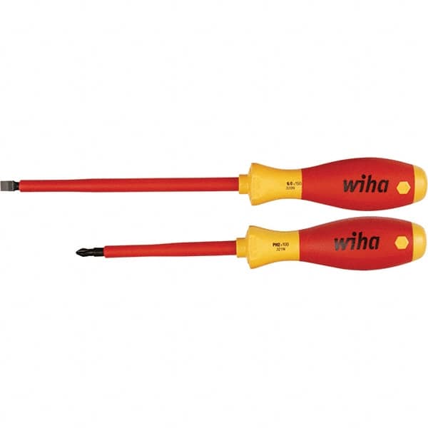 Screwdriver Set: 2 Pc, Phillips & Slotted MPN:33532