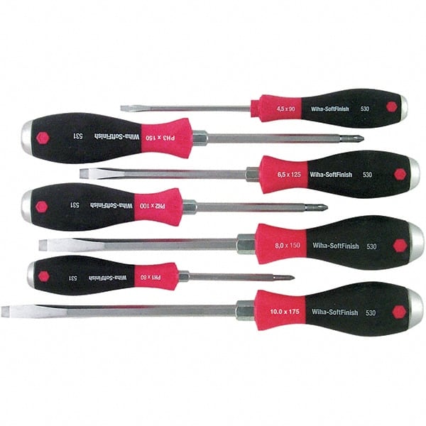 Screwdriver Set: 7 Pc, Phillips & Slotted MPN:53097