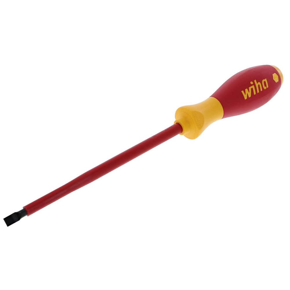 Slotted Screwdrivers, Blade Width (Inch): 1/4 , Overall Length (Decimal Inch): 10.6000 , Handle Type: Cushion Grip, Insulated  MPN:32034