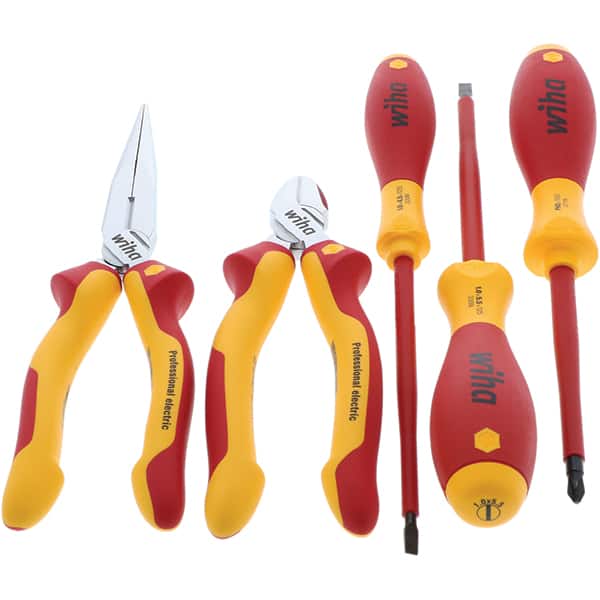 Combination Hand Tool Set: 5 Pc, Insulated Tool Set MPN:32856