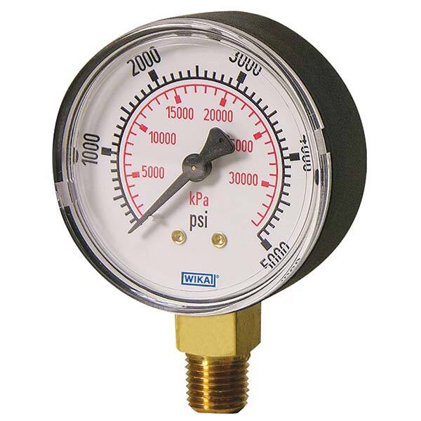 Pressure Gauge: 100 psi, 1/4