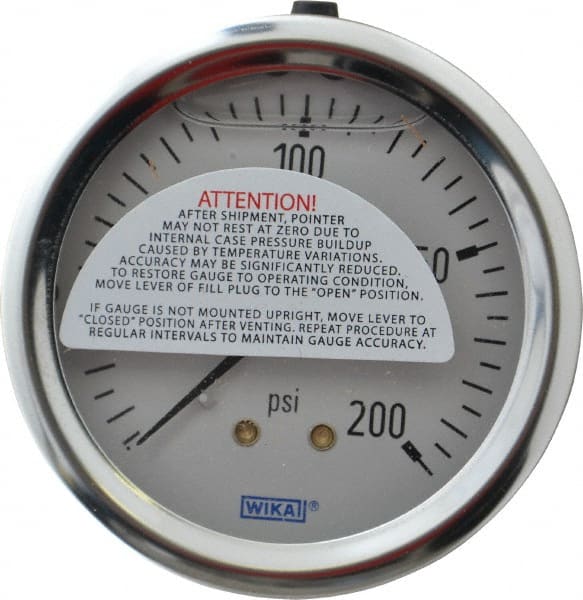 Pressure Gauge: 2-1/2