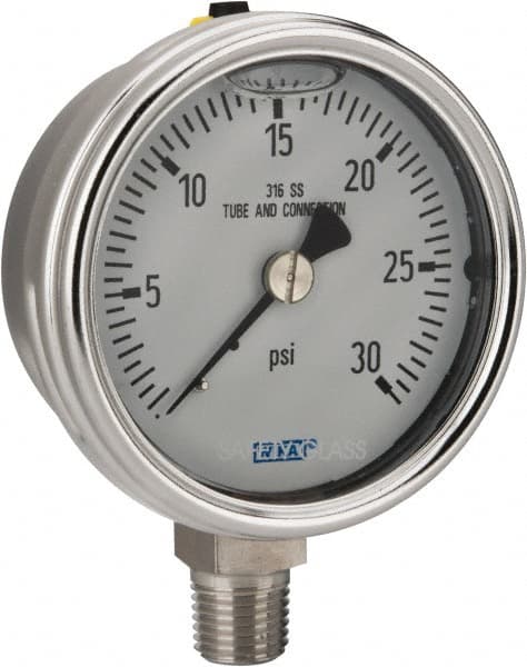 Pressure Gauge: 2-1/2