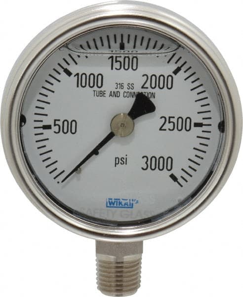 Pressure Gauge: 2-1/2