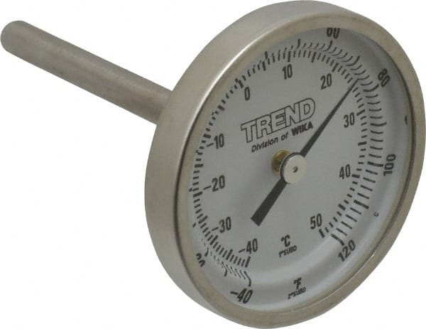 Bimetal Dial Thermometer: -40 to 120 ° MPN:20025A002G2