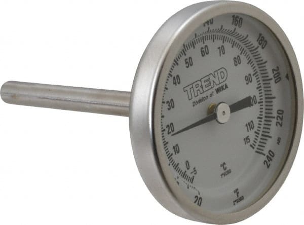 Bimetal Dial Thermometer: 20 to 240 ° MPN:20025D007G2