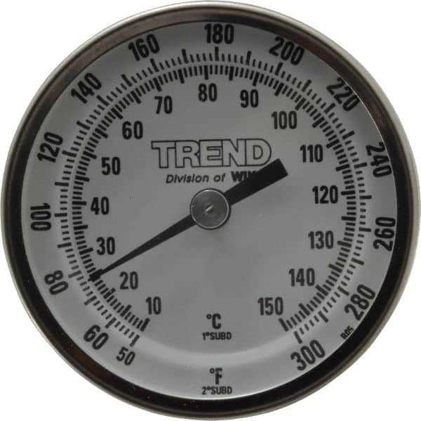 Bimetal Dial Thermometer: 50 to 300 ° MPN:20025D008G2