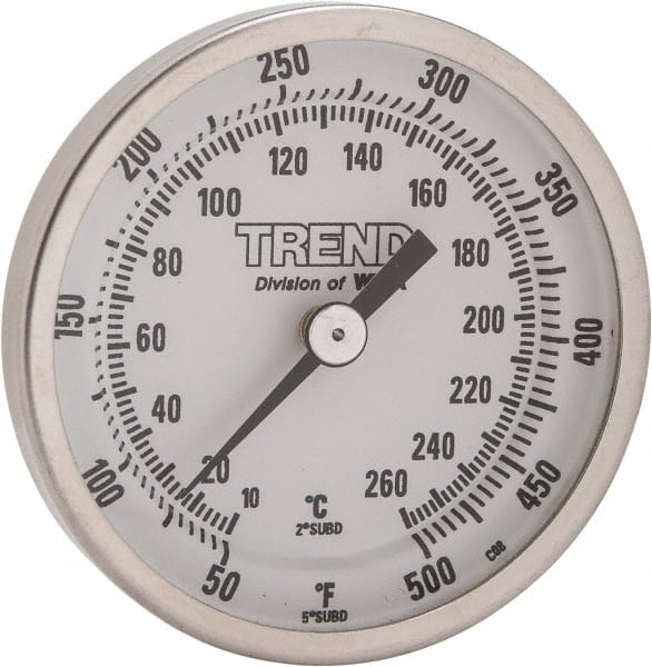 Bimetal Dial Thermometer: 50 to 500 ° MPN:20025D010G2