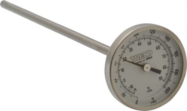 Bimetal Dial Thermometer: 0 to 200 ° MPN:20090A005G2