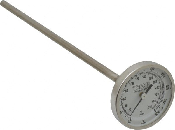 Bimetal Dial Thermometer: 50 to 500 ° MPN:20090A010G2