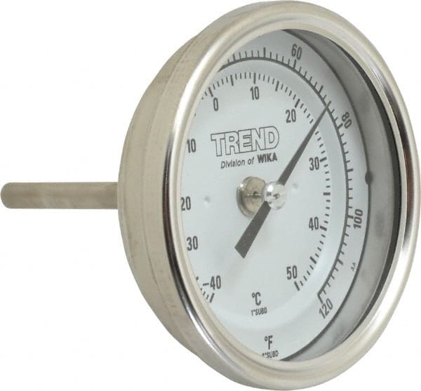 Bimetal Dial Thermometer: -40 to 120 ° MPN:30025A002G4