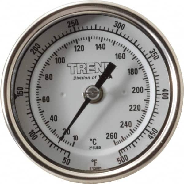 Bimetal Dial Thermometer: 50 to 500 ° MPN:30025A010G4