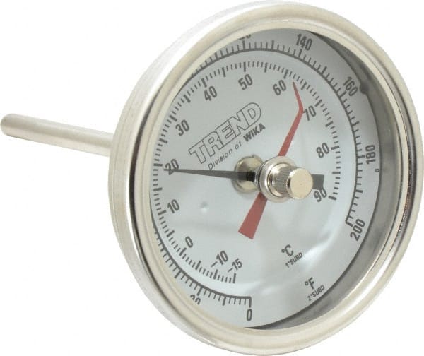 Bimetal Dial Thermometer: 0 to 200 ° MPN:30040A005G4MM