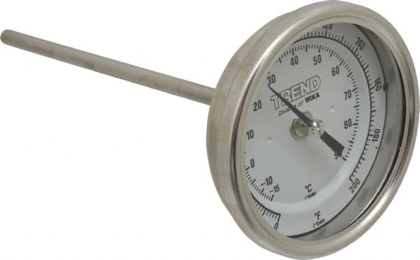 Bimetal Dial Thermometer: 0 to 200 ° MPN:30060A005G4