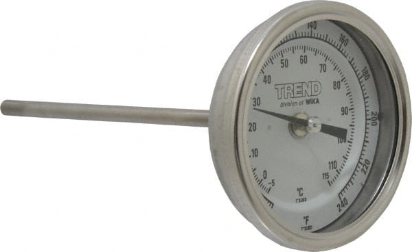 Bimetal Dial Thermometer: 20 to 240 ° MPN:30060A007G4