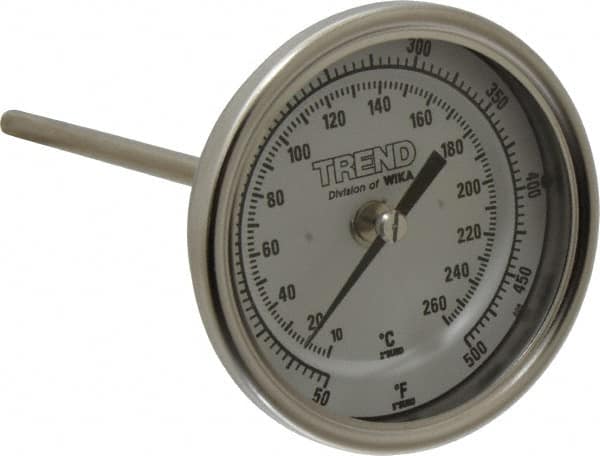 Bimetal Dial Thermometer: 50 to 500 ° MPN:30060A010G4