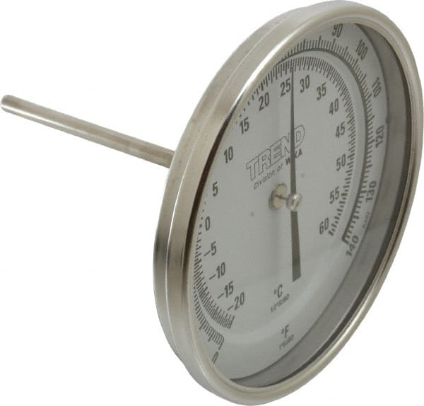 Bimetal Dial Thermometer: 0 to 140 ° MPN:50040A004G4