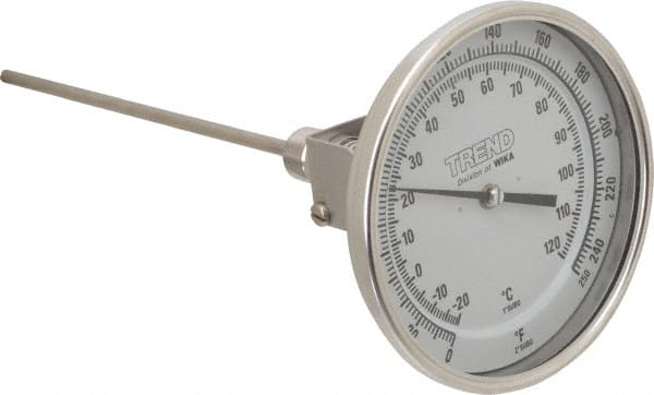 Bimetal Dial Thermometer: 0 to 250 ° MPN:52090A006G4