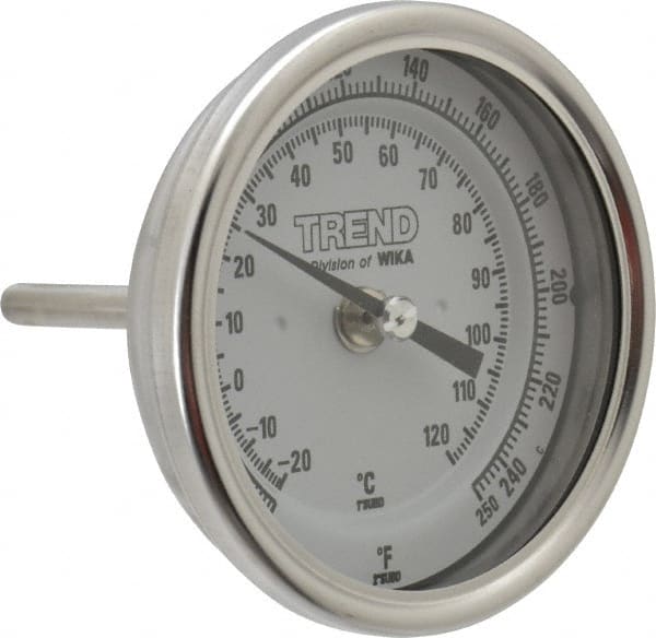 Bimetal Dial Thermometer: 0 to 250 ° MPN:52877123