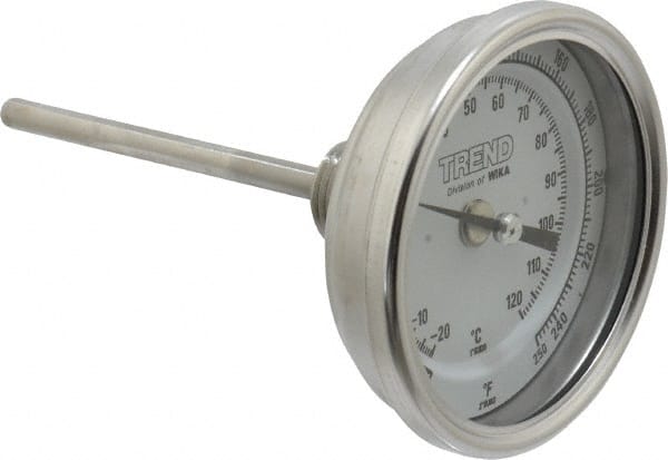 Bimetal Dial Thermometer: 0 to 250 ° MPN:52877149