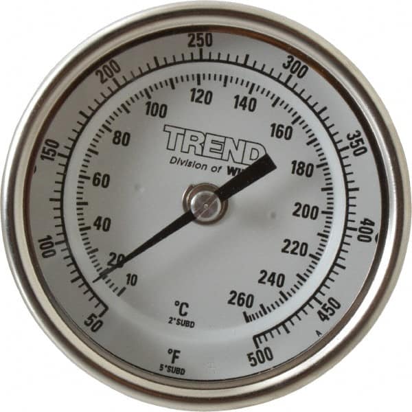 Bimetal Dial Thermometer: 50 to 500 ° MPN:52889135