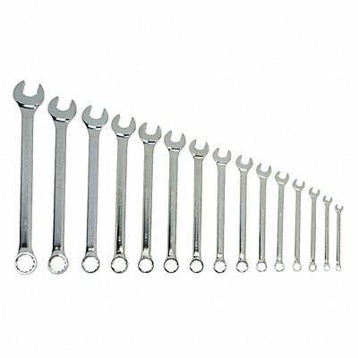 Combination Wrench Set 15 Pcs Satin MPN:WS-1172SCA