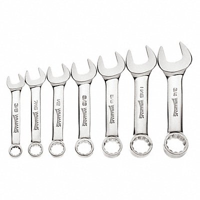 Stubby Wrench Set 7 pcs. 3/8 -3/4 MPN:11030