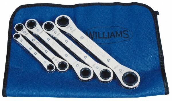 Ratcheting Box Wrench Set: 5 Pc, Metric MPN:MWS-30