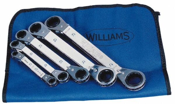 Ratcheting Box Wrench Set: 5 Pc, Inch MPN:WS-5