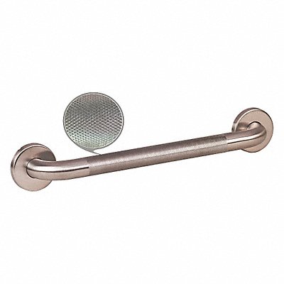 Grab Bar SS Knurled Satin 18 in L MPN:WGB5SSKN18