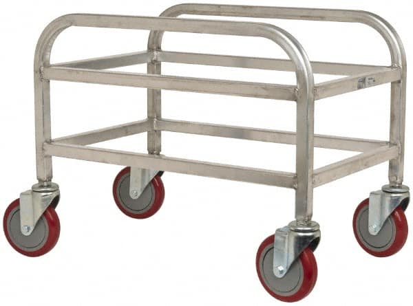 Tote Utility Cart: Aluminum, Gray MPN:104176