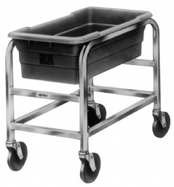 Tote Utility Cart: Aluminum, Gray MPN:104230