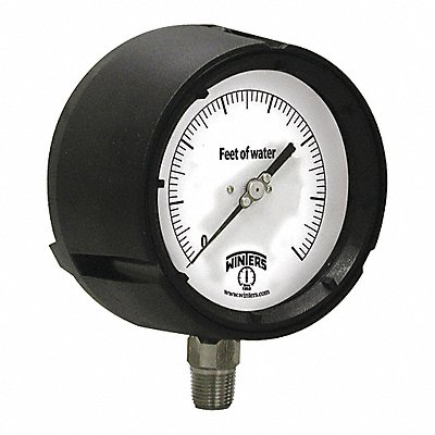 K4569 Pressure Gauge 4-1/2 Dial Size Black MPN:PAL6008ALT-STAT