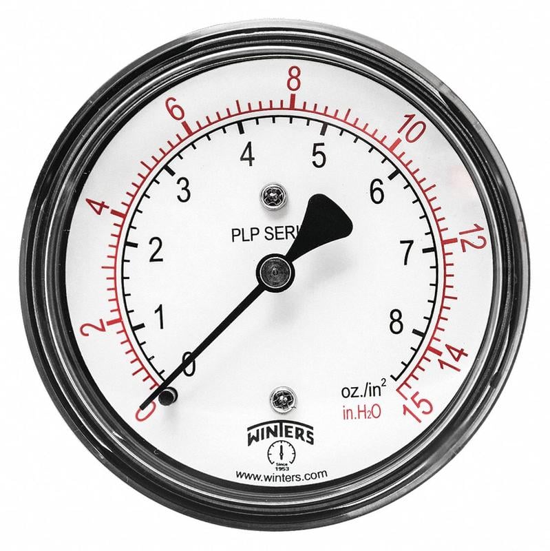 K4544 Pressure Gauge 2-1/2 Dial Size Black MPN:PLP340