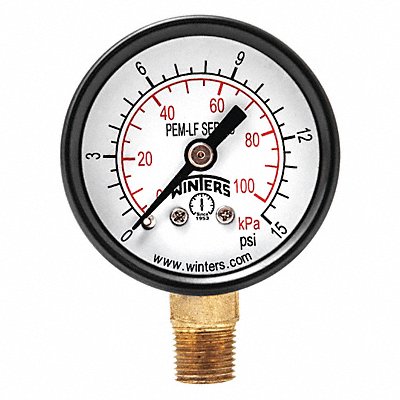 J1377 Gauge Pressure 1-1/2in. 0 to 15 psi MPN:PEM1299LF