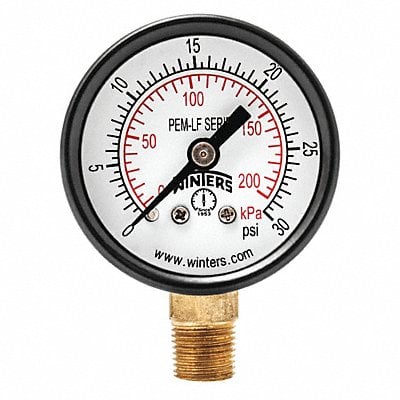 J1377 Gauge Pressure 1-1/2in. 0 to 30 psi MPN:PEM1300LF