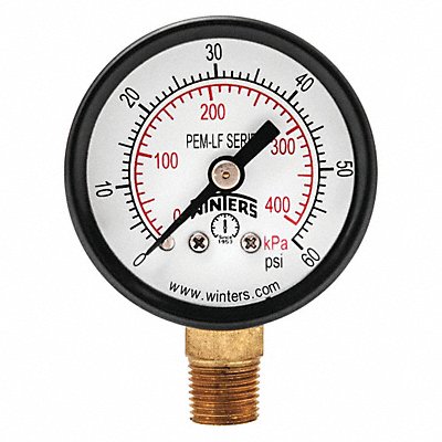 J1377 Gauge Pressure 1-1/2in. 0 to 60 psi MPN:PEM1301LF