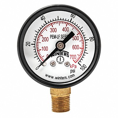 J1377 Gauge Pressure 1-1/2in. 0 to 100 psi MPN:PEM1320LF