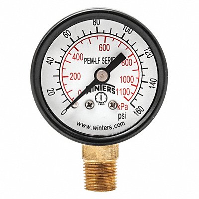 J1377 Gauge Pressure 1-1/2in. 0 to 160 psi MPN:PEM1321LF