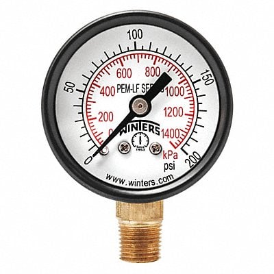 J1377 Gauge Pressure 1-1/2in. 0 to 200 psi MPN:PEM1322LF