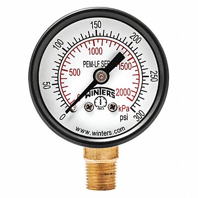 J1377 Gauge Pressure 1-1/2in. 0 to 300 psi MPN:PEM1323LF