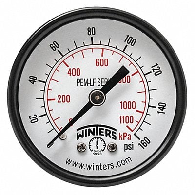 J1387 Gauge Pressure 2in. 0 to 160 psi MPN:PEM1409LF