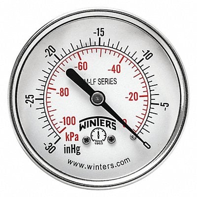 Gauge Pressure 2-1/2in 30in Hg Vac to 0 MPN:PEM1431LF