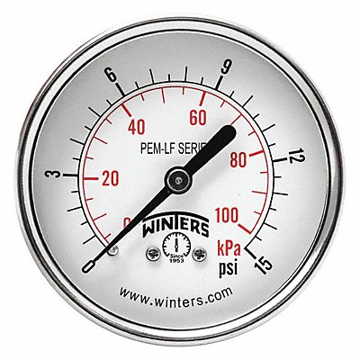 J1388 Gauge Pressure 2-1/2in 0 to 15 psi MPN:PEM1436LF