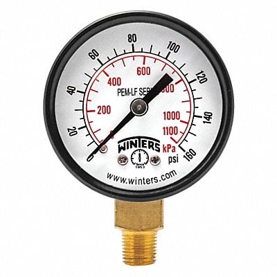 J1378 Gauge Pressure 2in. 0 to 160 psi MPN:PEM197LF