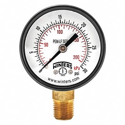 J1379 Gauge Pressure 2in. 0 to 30 psi MPN:PEM199LF