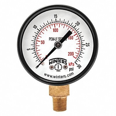 J1378 Gauge Pressure 2in. 0 to 30 psi MPN:PEM206LF