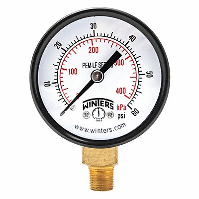 J1378 Gauge Pressure 2in. 0 to 60 psi MPN:PEM207LF