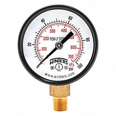 J1378 Gauge Pressure 2in. 0 to 100 psi MPN:PEM208LF